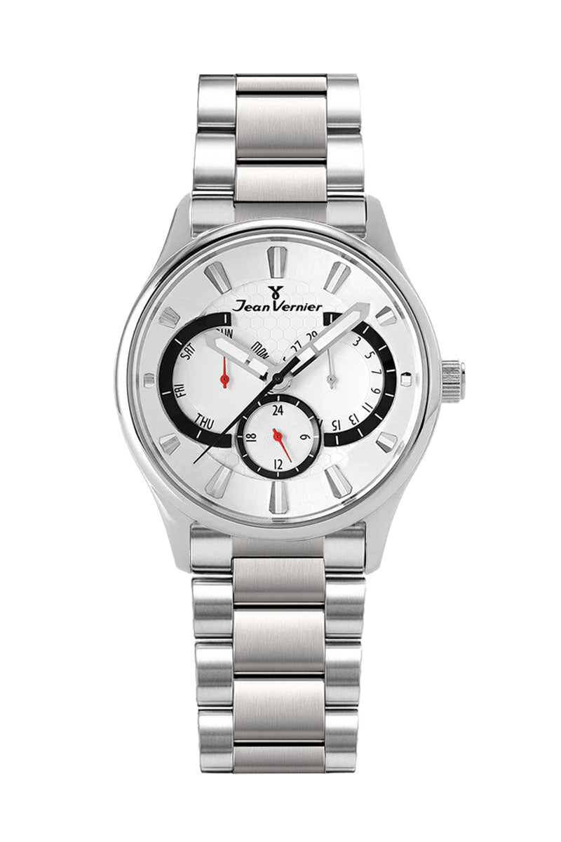 Relógio Jean Vernier Masculino Pulseira Aço JV01943-15