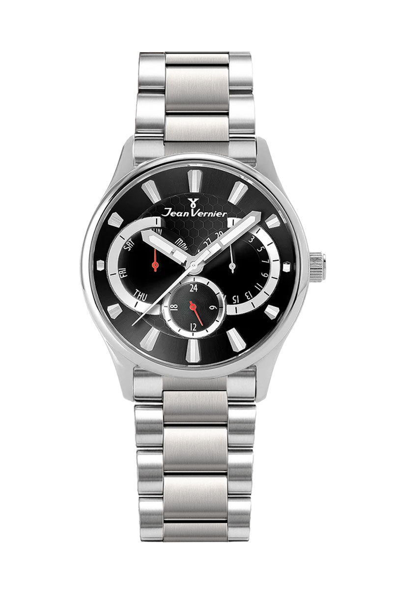 Relógio Jean Vernier Masculino Pulseira Aço JV01941-15