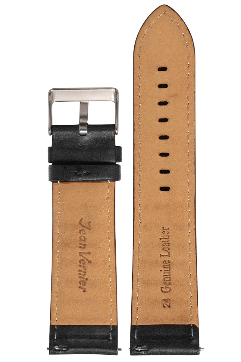 Pulseira Couro Gomo Azul Fivela Prata PU1017 (24mm) - Imagem 2