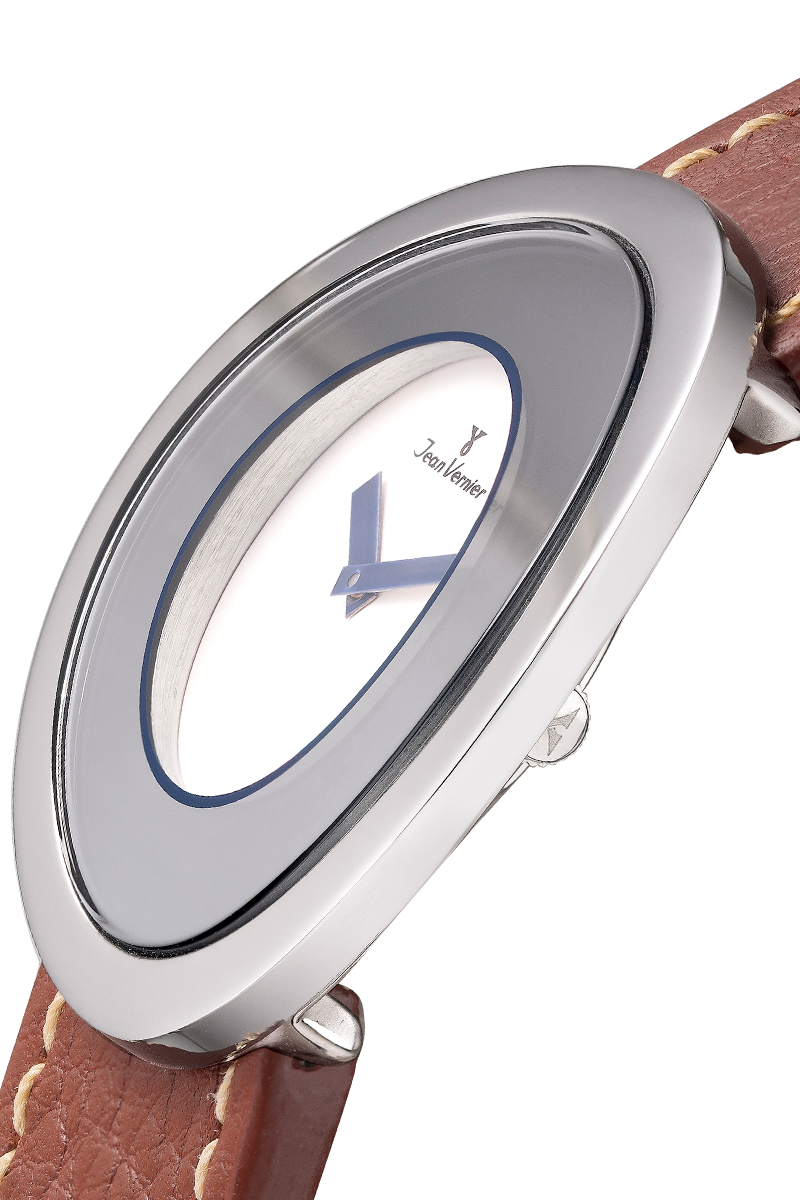 Relógio de Pulso Jean Vernier Couro Havana JV02025 - Imagem 2
