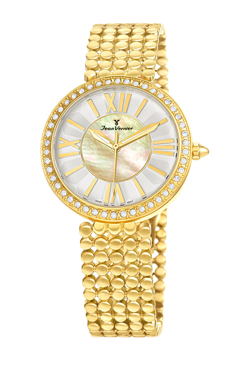 Relógio de Pulso Jean Vernier Dourado JV01320