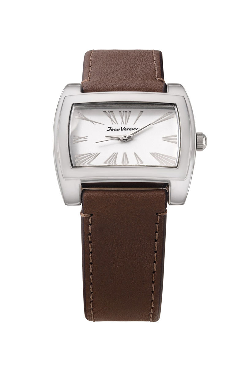 Relógio de Pulso Jean Vernier Feminino Prateado JV05977