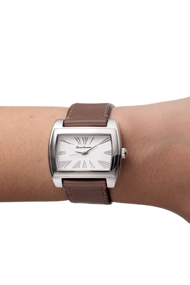 Relógio de Pulso Jean Vernier Feminino Prateado JV05977 - Imagem 3