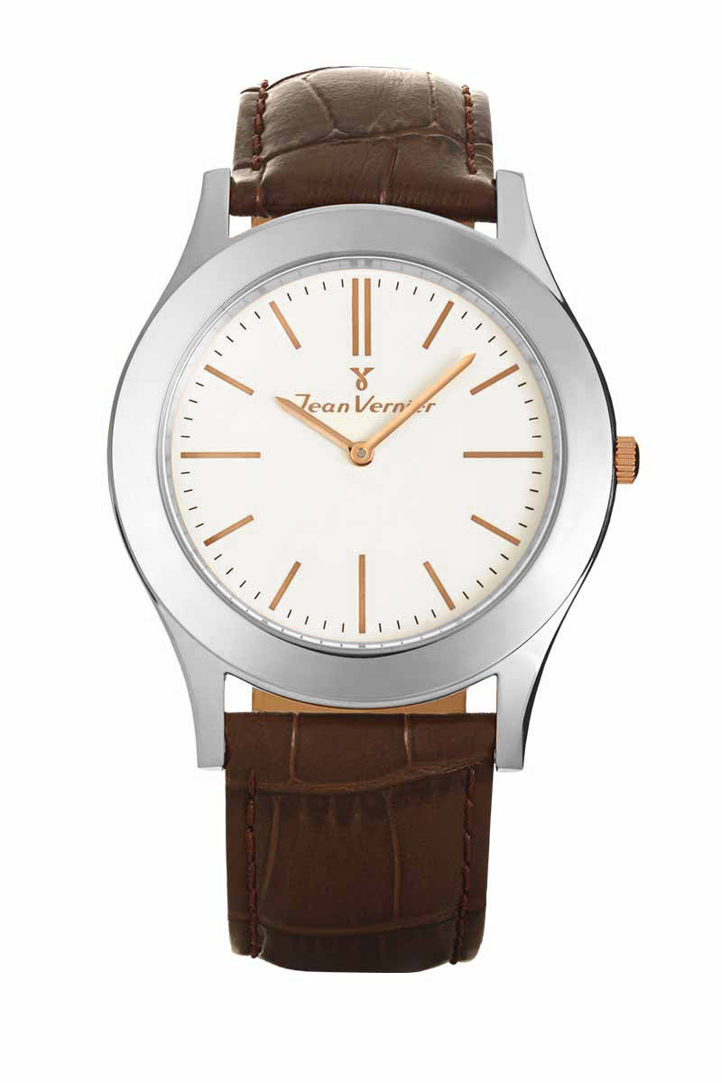 Relógio de Pulso Jean Vernier Marrom JV04476