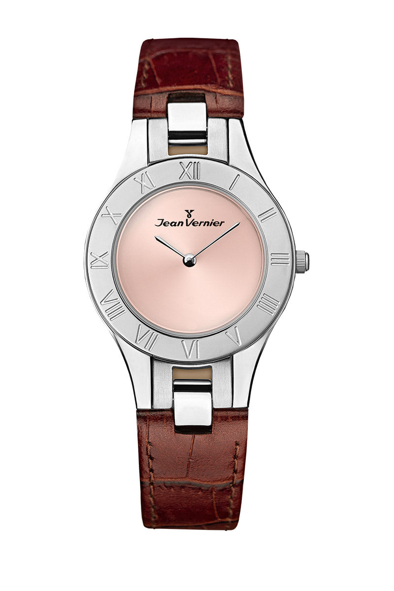 Relógio de Pulso Jean Vernier Marrom JV07303R