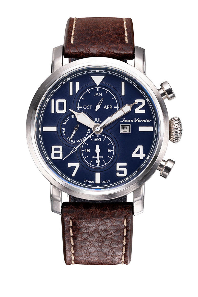 Relógio de Pulso Jean Vernier Marrom JV11521