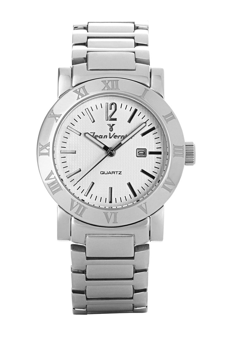 Relógio de Pulso Jean Vernier Prateado JV01099