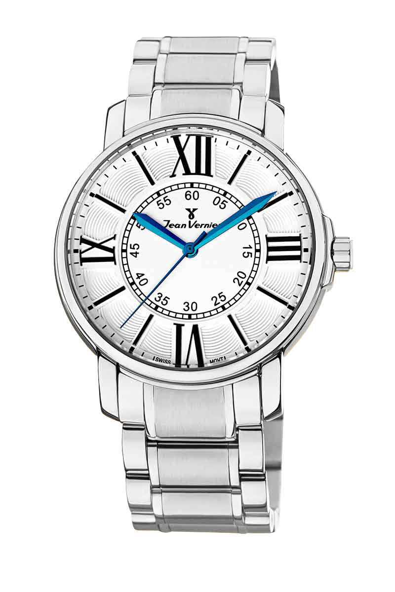 Relógio de Pulso Jean Vernier Prateado JV01158