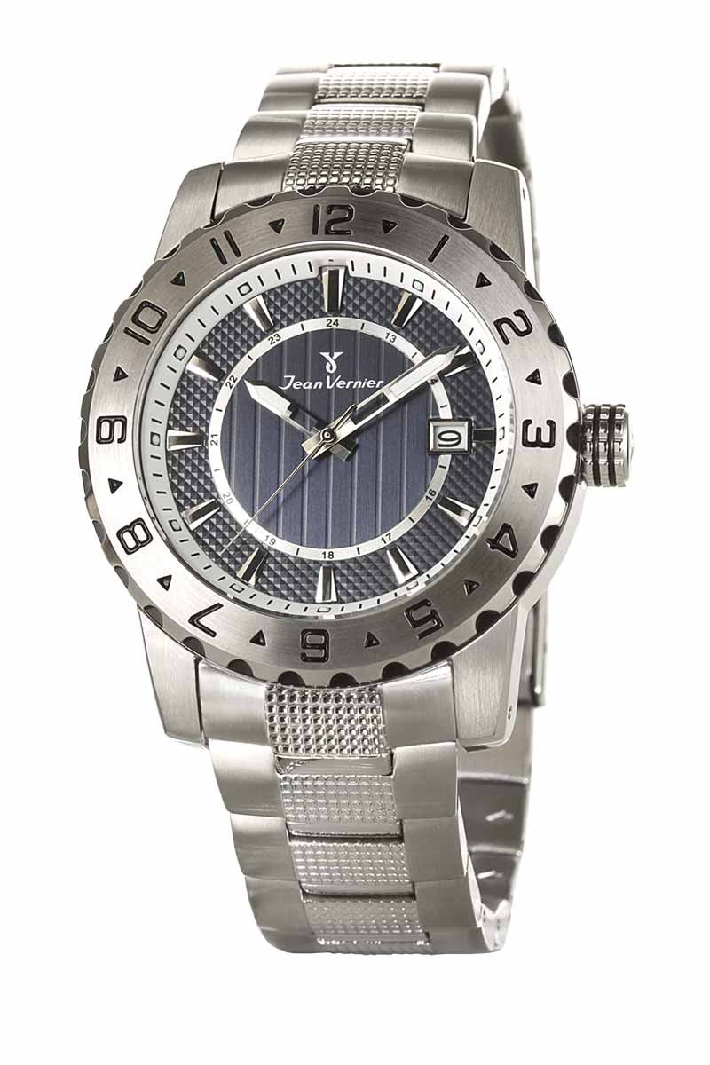Relógio de Pulso Jean Vernier Prateado JV02065