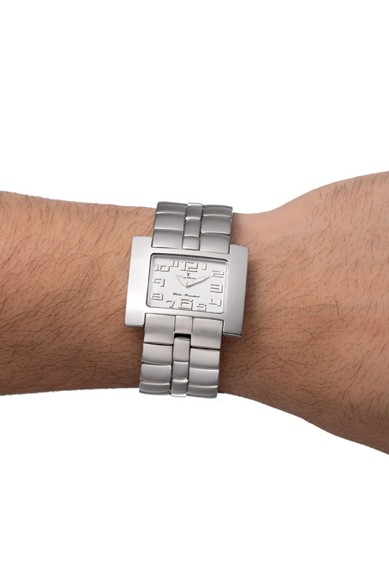 Relógio de Pulso Jean Vernier Prateado JV02221A - Imagem 3