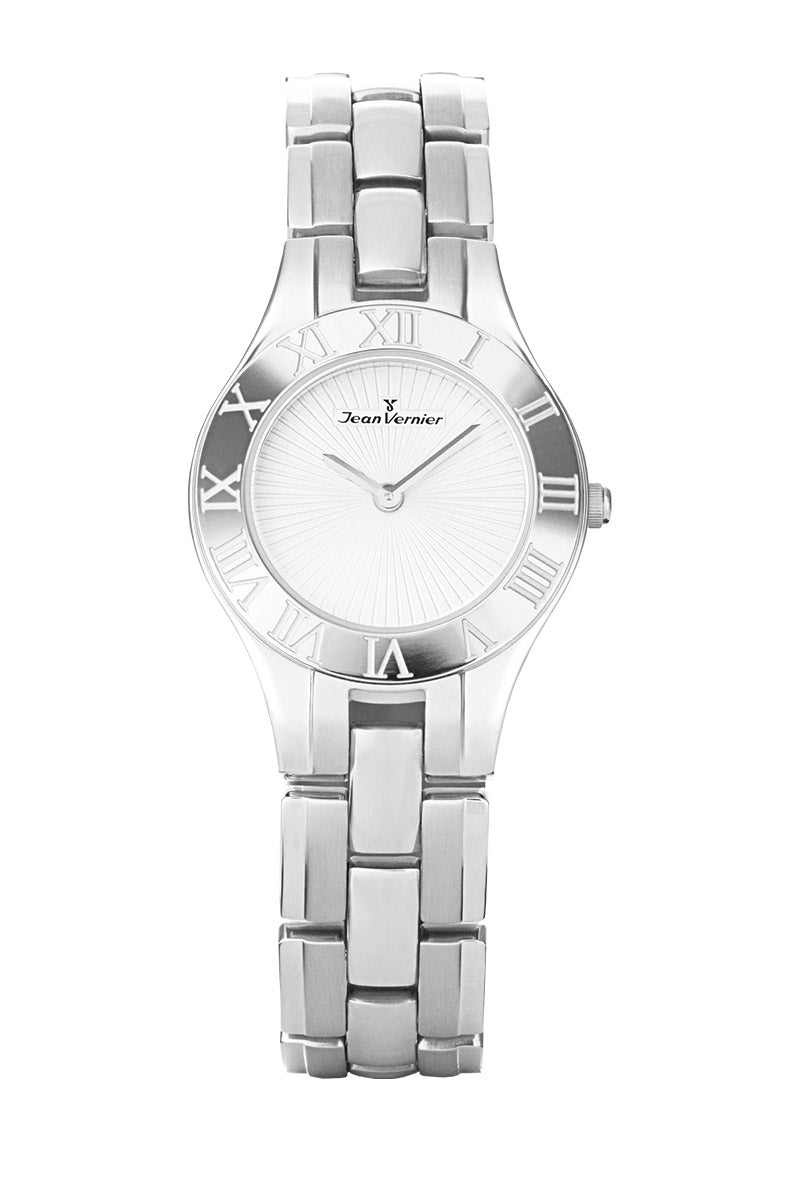 Relógio de Pulso Jean Vernier Prateado JV03659