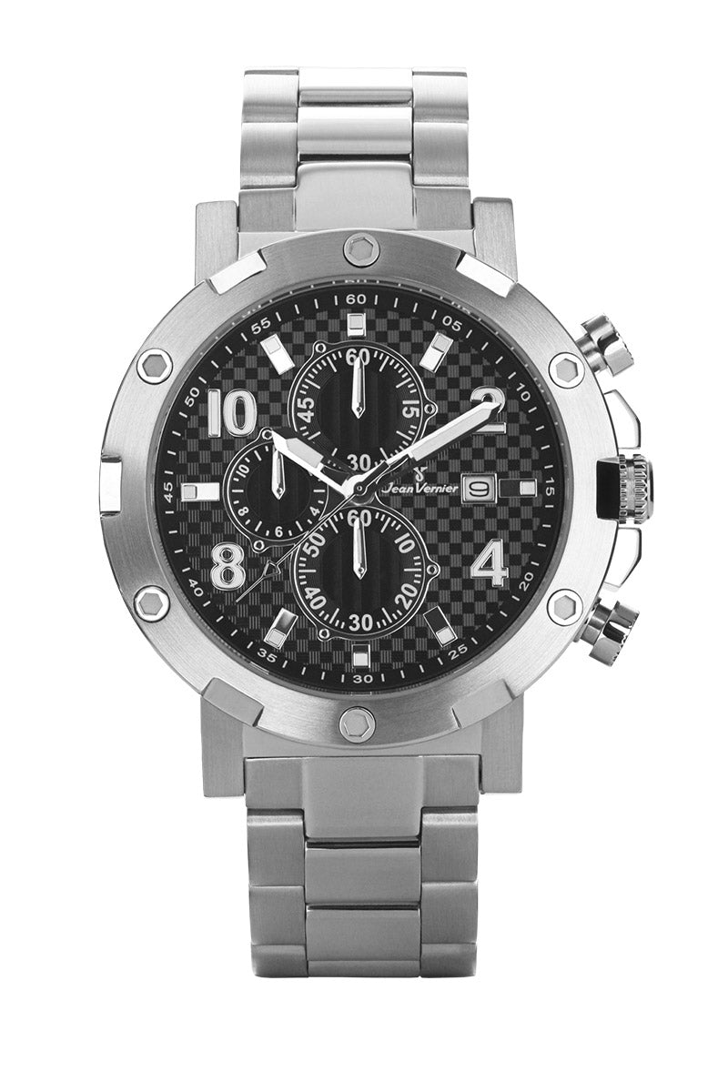 Relógio de Pulso Jean Vernier Prateado JV08812