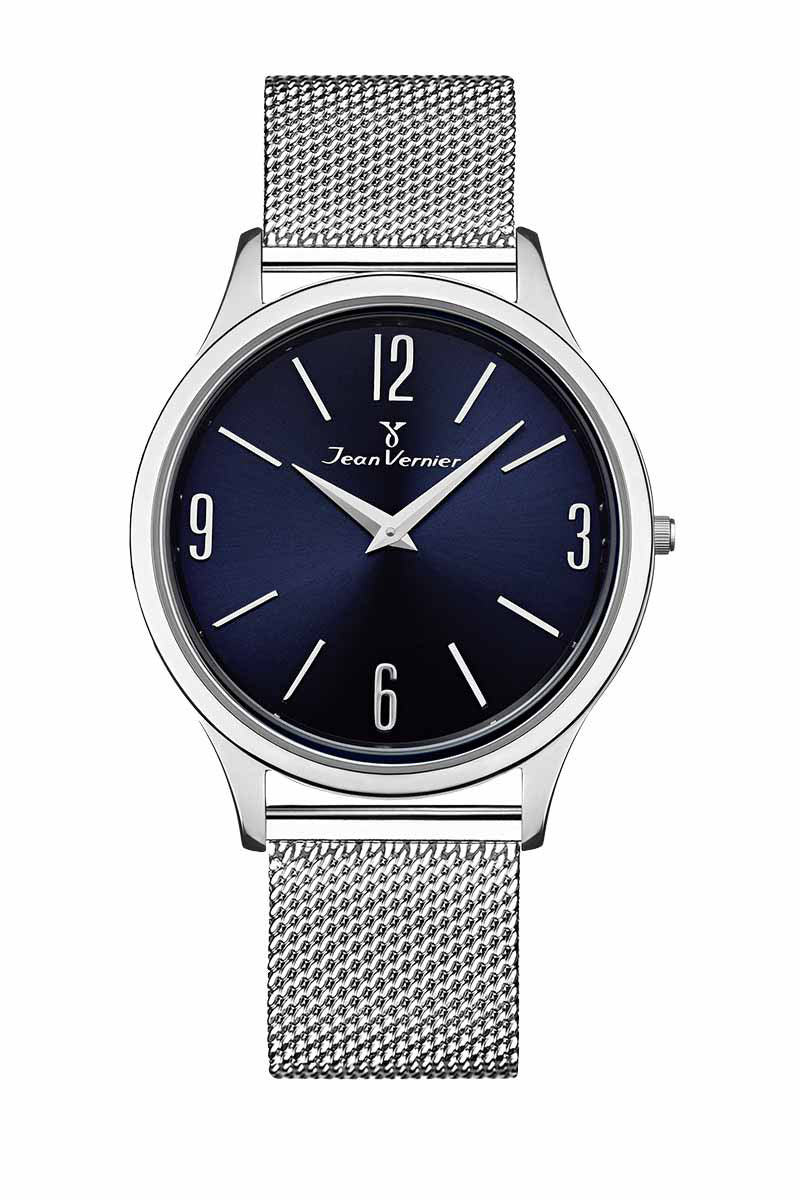 Relógio de Pulso Jean Vernier Prateado JV13057AA