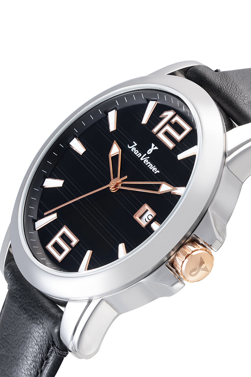 Relógio de Pulso Jean Vernier Preto JV01140 - Imagem 4