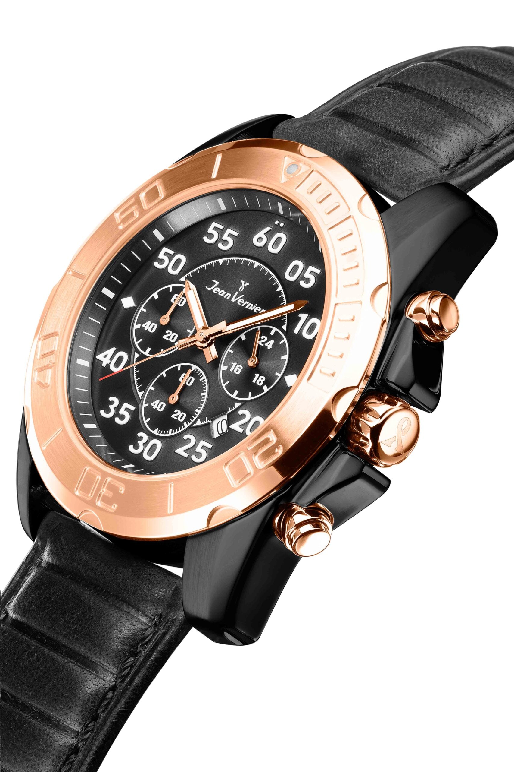 Relógio de Pulso Jean Vernier Preto JV61141P - Imagem 2