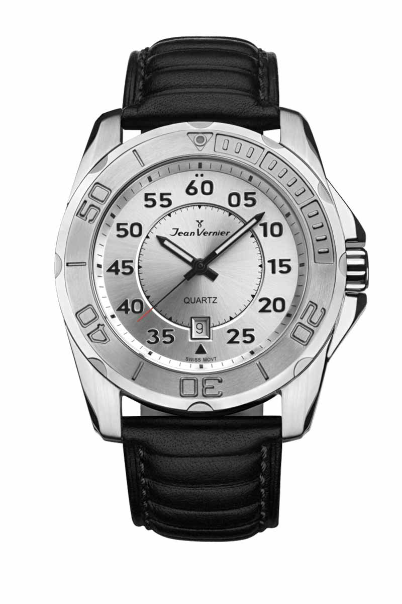 Relógio de Pulso Jean Vernier Preto JV61211B