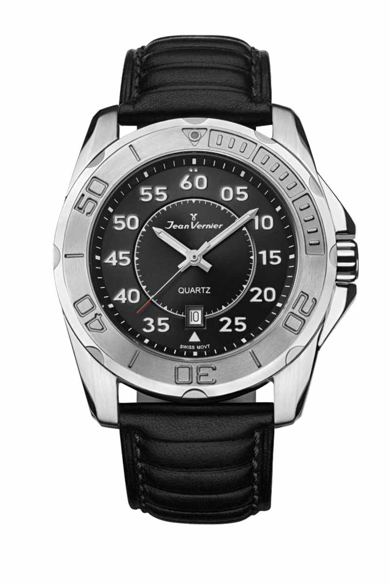 Relógio de Pulso Jean Vernier Preto JV61211P