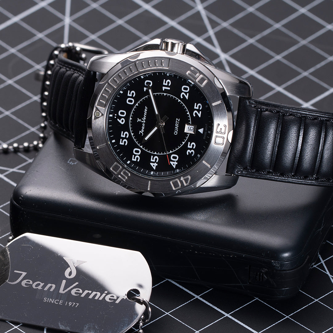 Relógio de Pulso Jean Vernier Preto JV61211P - Imagem 3