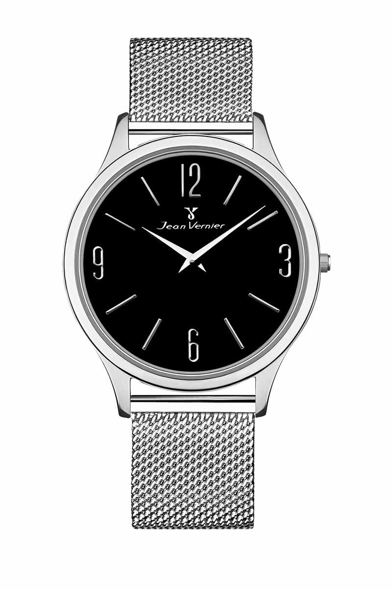 Relógio de Pulso Jean Vernier Pulseira Aço Prateado JV13057AP