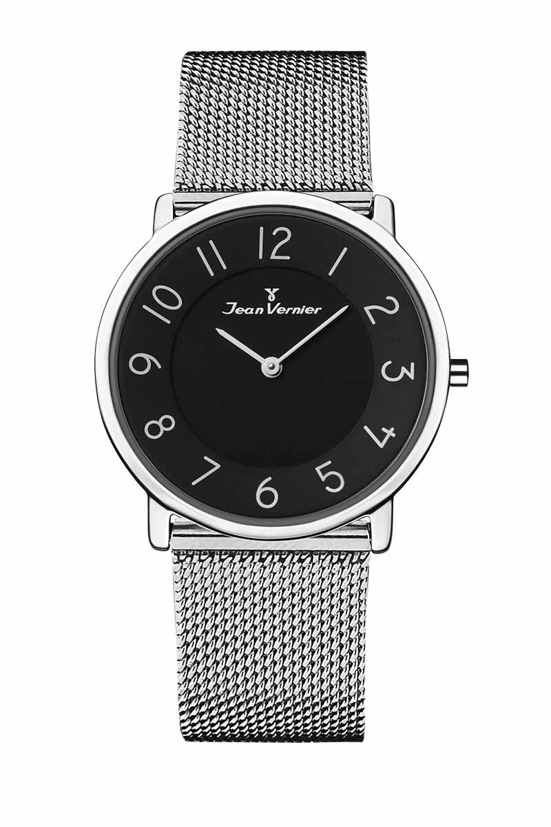 Relógio de Pulso Jean Vernier Pulseira Aço Prateado JV35191AP