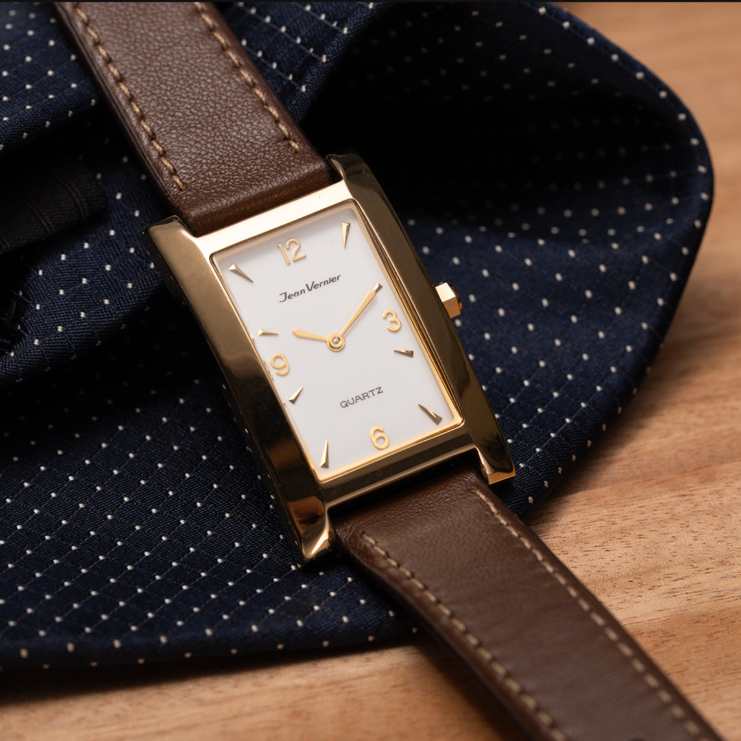 Relógio de Pulso Jean Vernier Pulseira Couro Marrom JV01619CM - Imagem 2