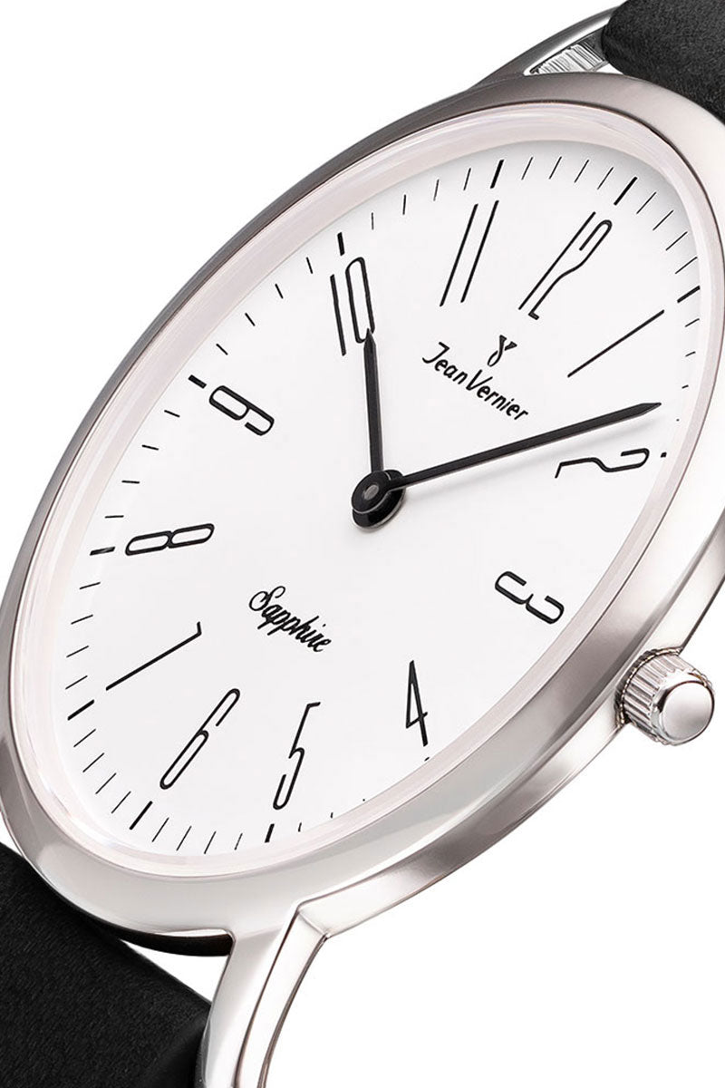 Relógio de Pulso Jean Vernier Pulseira Couro Preto JV03322CP - Imagem 2