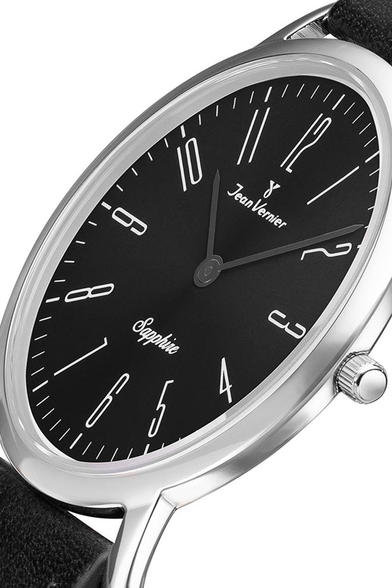 Relógio de Pulso Jean Vernier Pulseira Couro Preto JV03323CP - Imagem 2