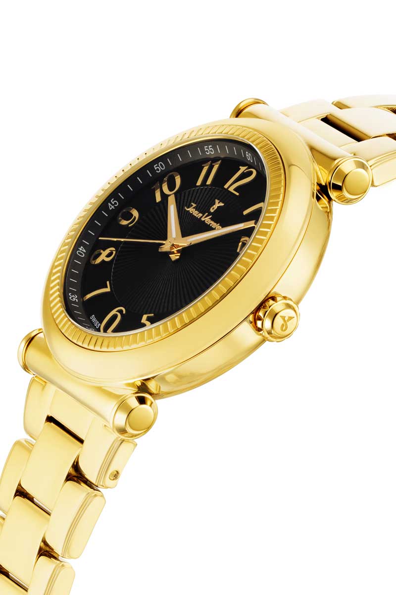 Relógio Jean Vernier Aço  Dourado Movimento Suíço JV01145 - Imagem 2