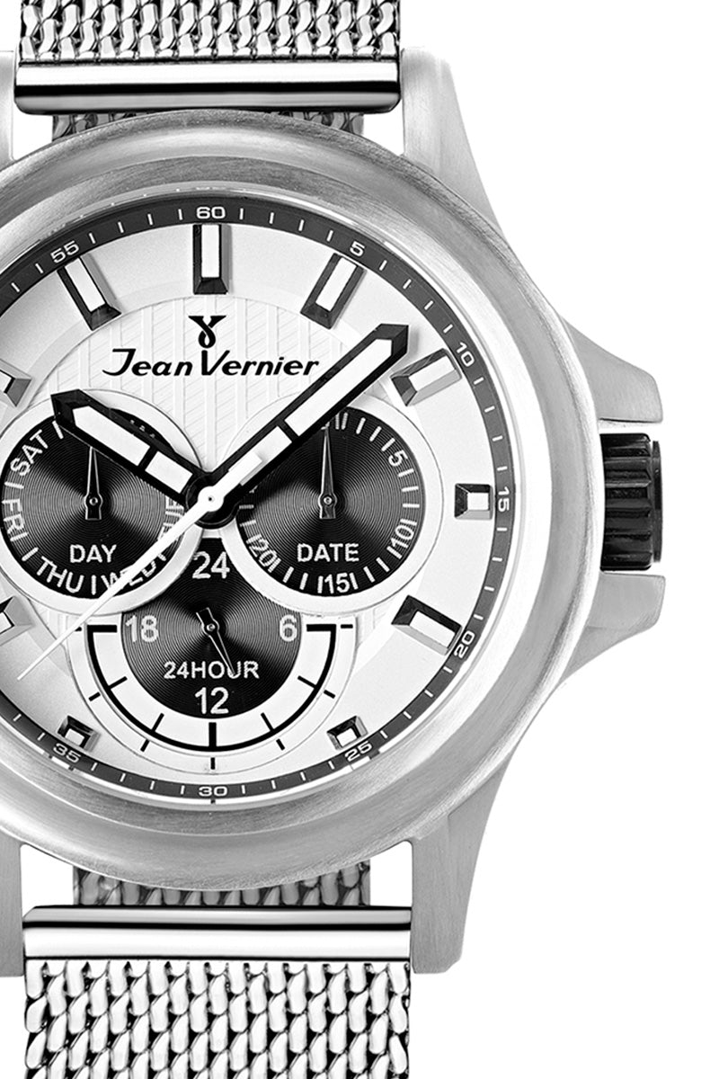 Relógio Jean Vernier Aço Inoxidável Calendário JV00060A - Imagem 2