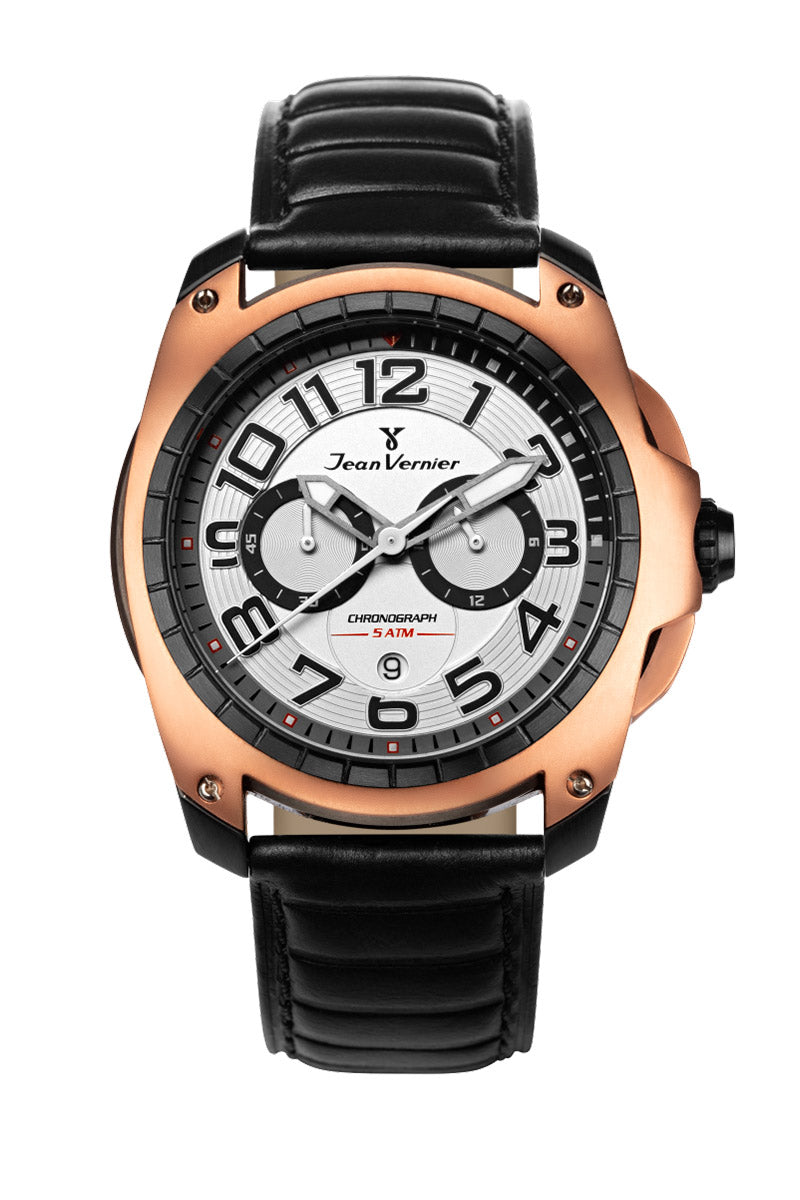 Relógio Jean Vernier Cronógrafo Masculino Casual 10ATM JV00099CB