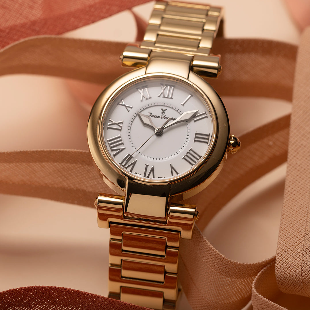 Relógio Jean Vernier Feminino Aço 316L Rosé Movimento Suíço JV01066 - Imagem 2