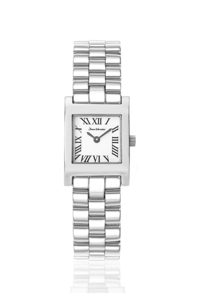 Relógio Jean Vernier Feminino Prateado JV07278LRB