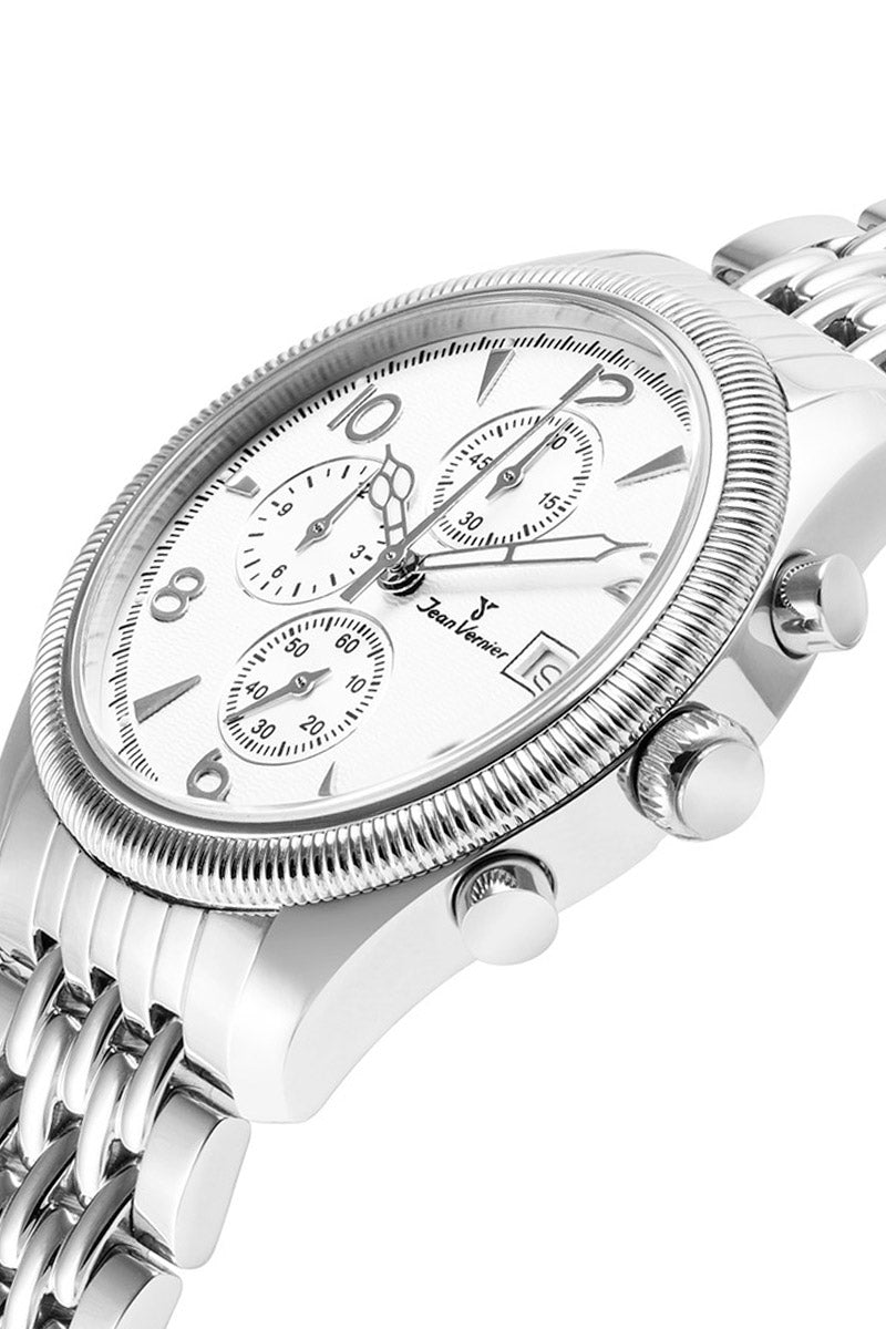 Relógio Jean Vernier Masculino Aço Inoxidável Cronógrafo JV00220 - Imagem 3