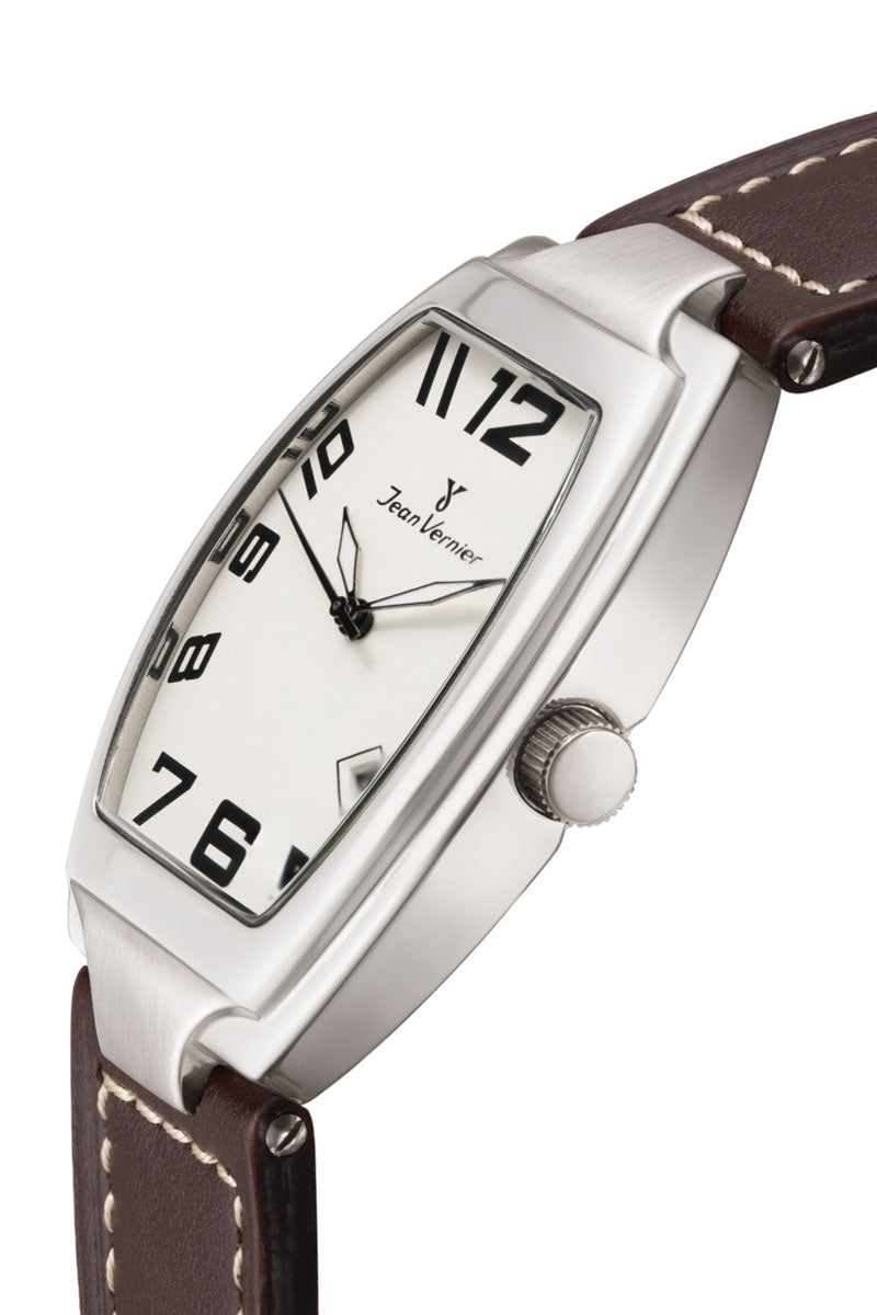 Relógio Jean Vernier Masculino Couro Marrom JV00581B - Imagem 2