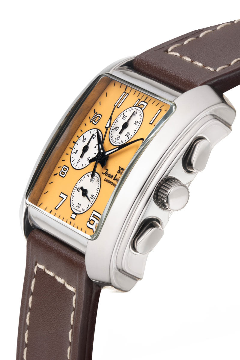 Relógio Jean Vernier Masculino Couro Marrom JV02312 - Imagem 2