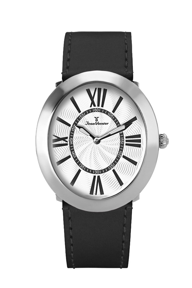 Relógio Jean Vernier Masculino Couro Preto JV02096BP