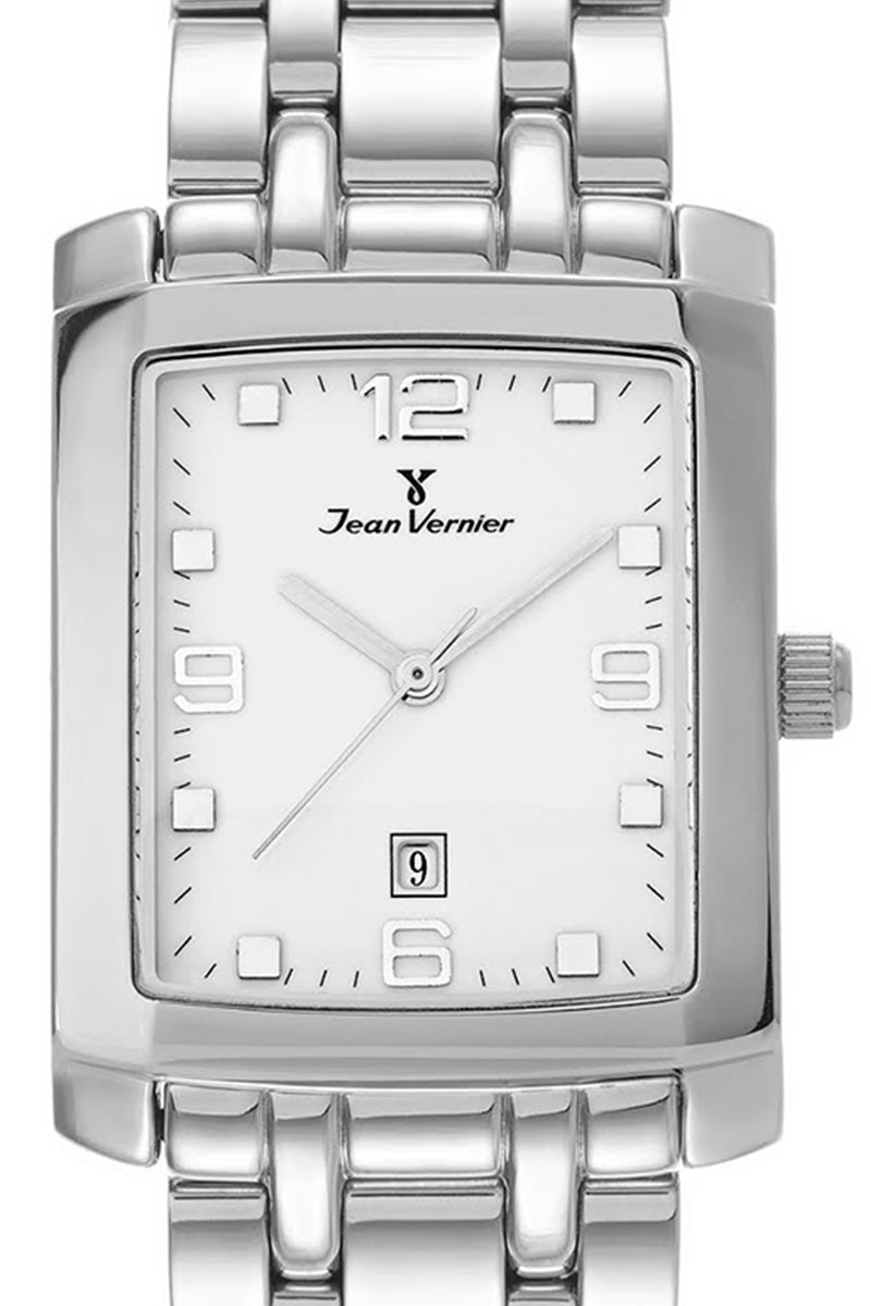 Relógio Jean Vernier Prateado Movimento Suíço JV04953 - Imagem 2
