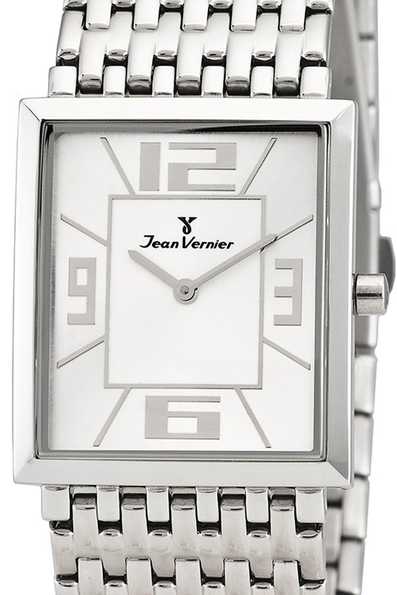 Relógio Jean Vernier Prateado Movimento Suíço JV75326B - Imagem 2