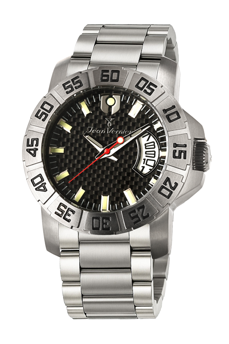 Relógio Jean Vernier Pulseira Aço Inoxidável JV00445-15