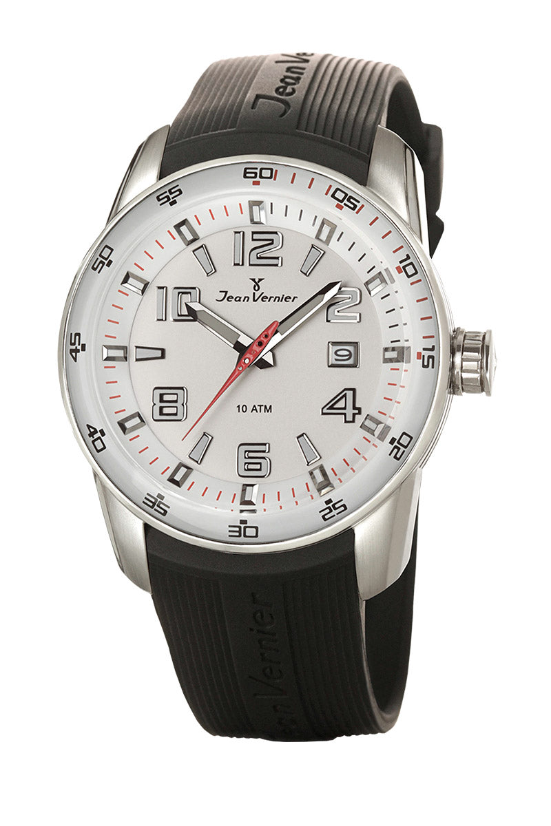 Relógio Jean Vernier Pulseira Silicone Original Masculino 10ATM  JV00518