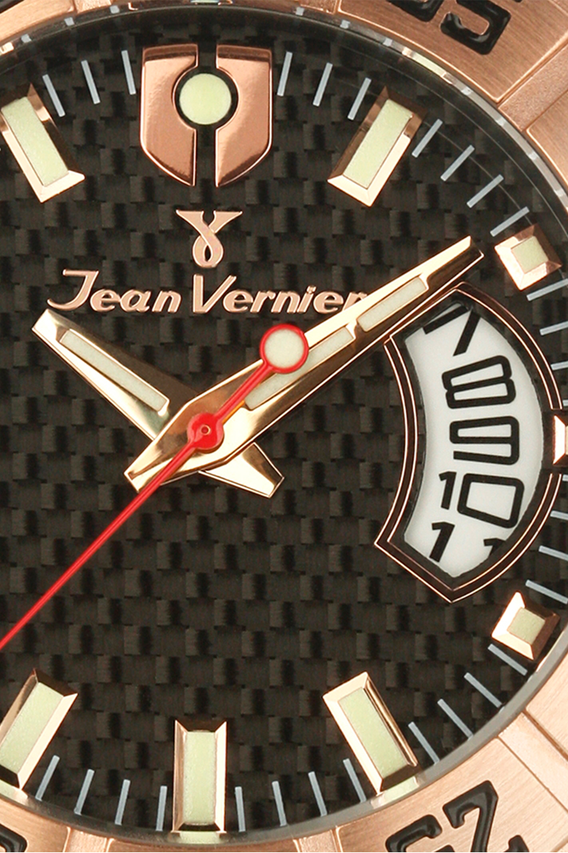 Relógio Jean Vernier Pulseira Silicone Preto JV00446 - Imagem 2